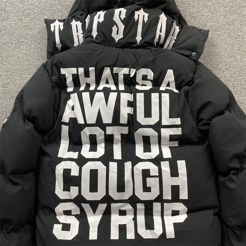 Trapstar Coat Letter Print Thickened Cotton Jacket UK London Puffer
