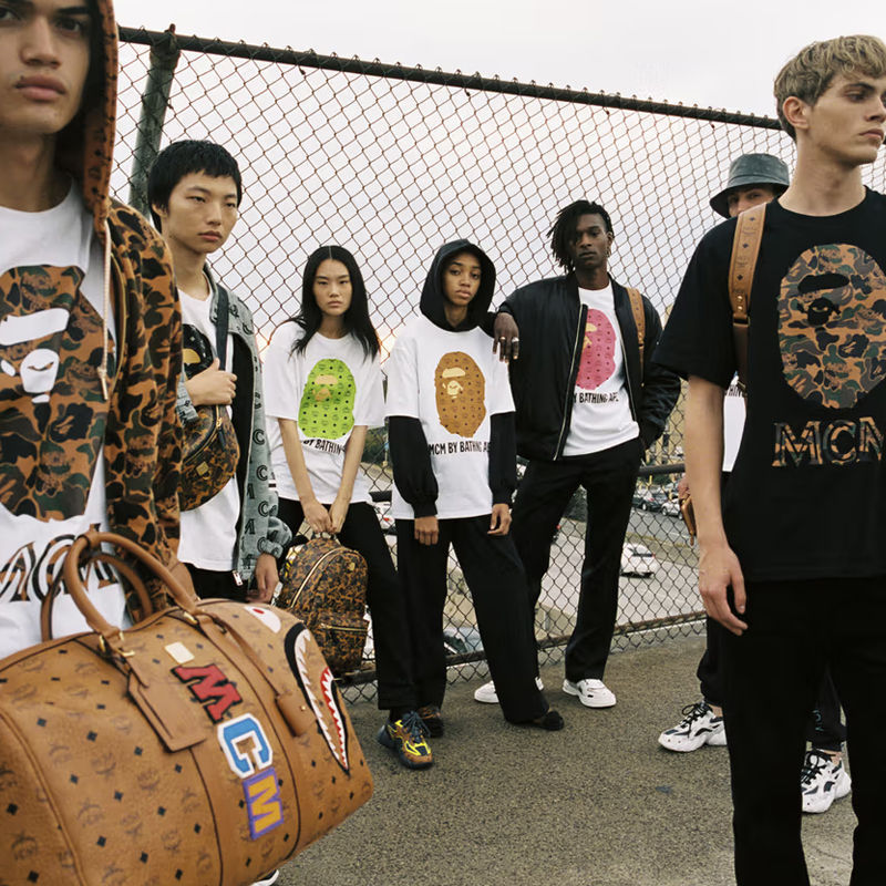 BAPE x MCM By Bathing Tee Wearing Effect
