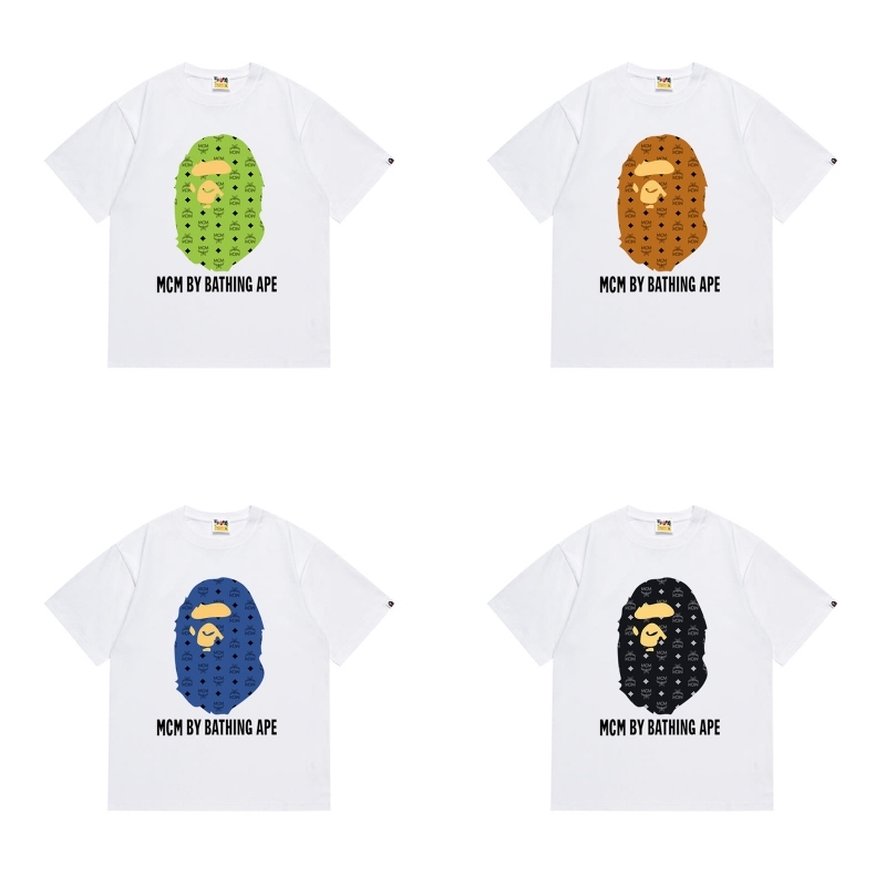 BAPE x MCM By Bathing Tee