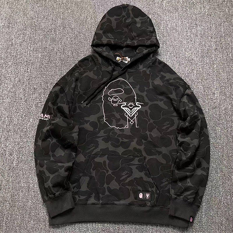 BAPE X Inter Miami Cf Camo Sweater Hoodie