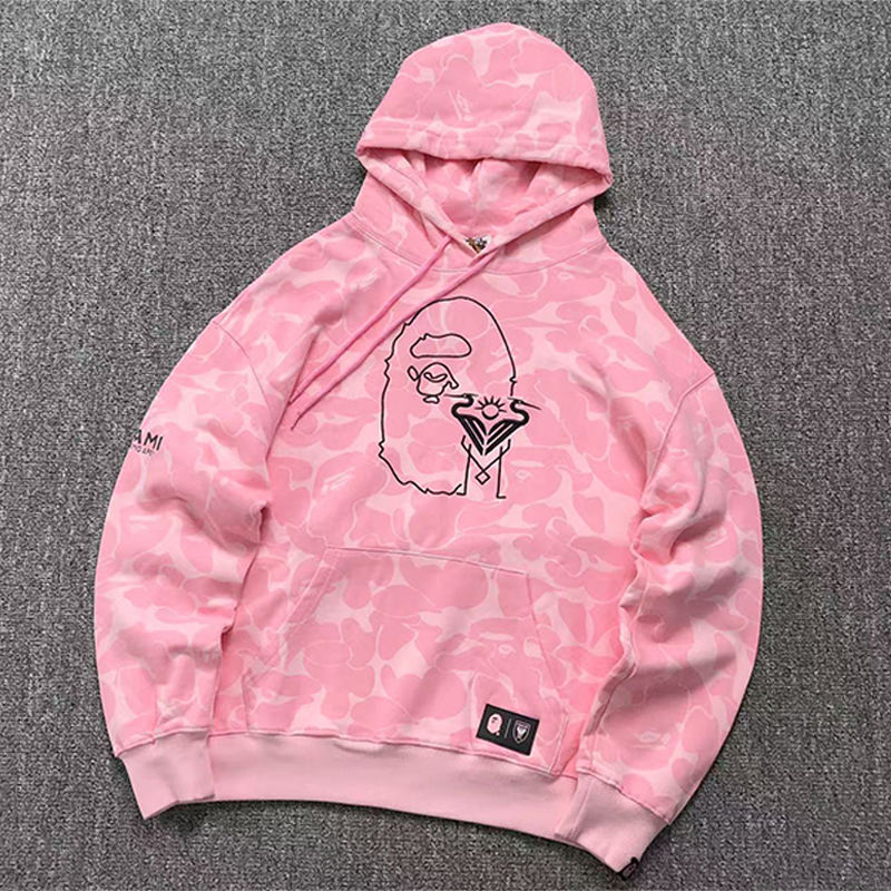 BAPE X Inter Miami Cf Camo Sweater Hoodie
