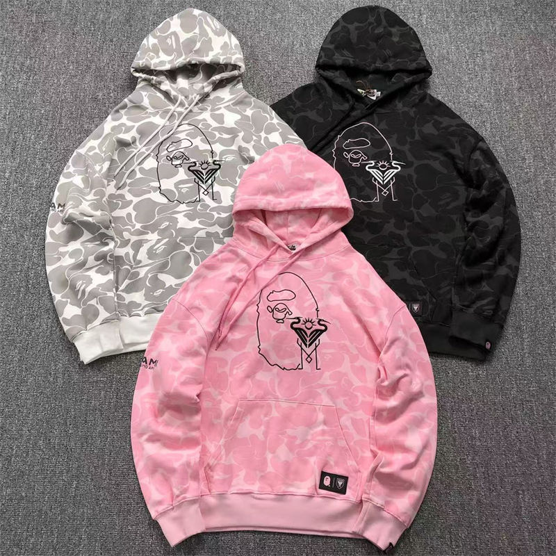 BAPE X Inter Miami Cf Camo Sweater Hoodie