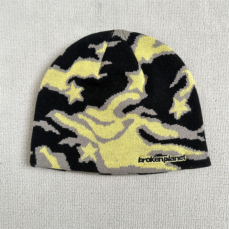 Broken Planet Star Camo Beanie - Bold Pattern Style
