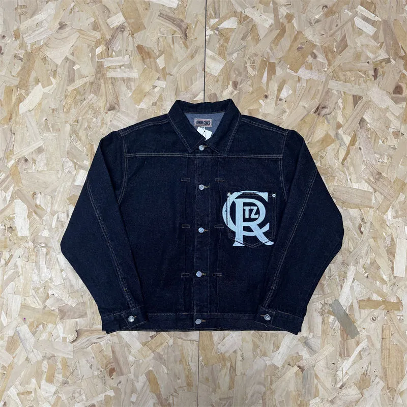 Dark denim trucker jacket from Hipstersbuy