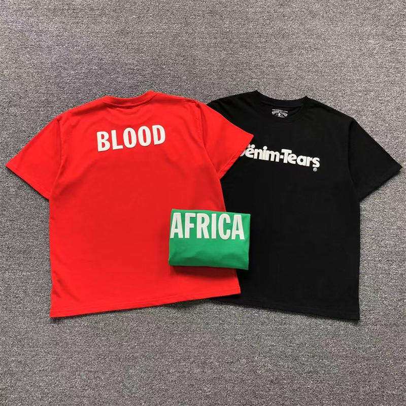 Denim Tears Blood Black Africa Three Pack