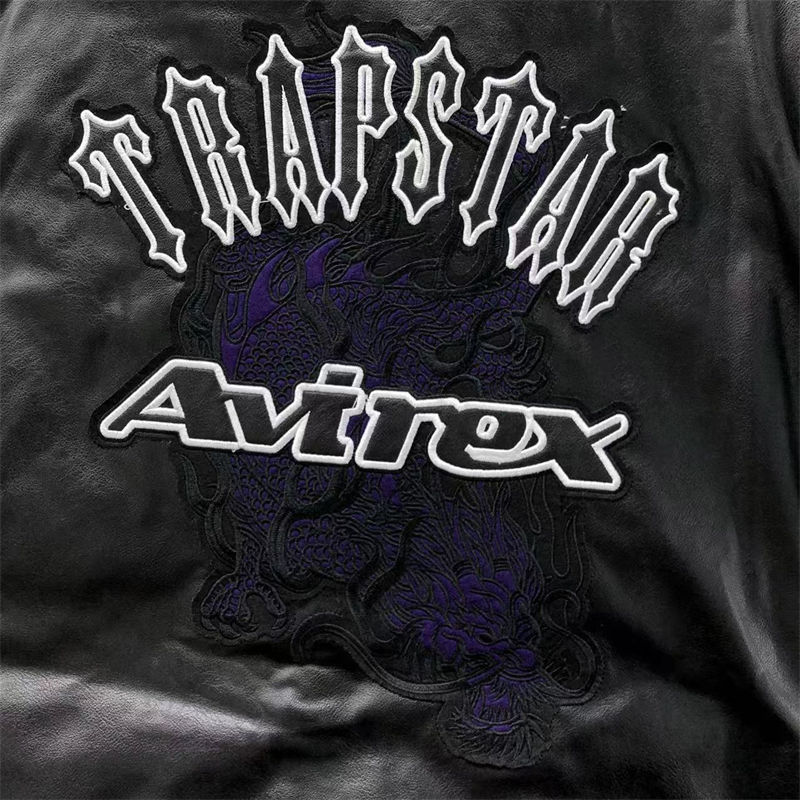 Trapstar x Avirex Leather Jacket