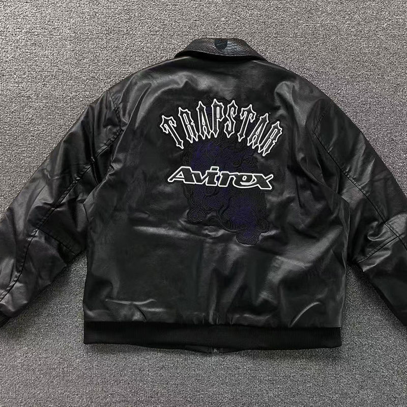 Trapstar x Avirex Leather Jacket