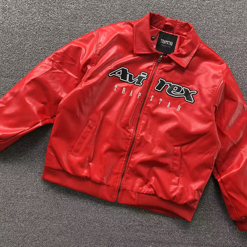 Trapstar x Avirex Leather Jacket