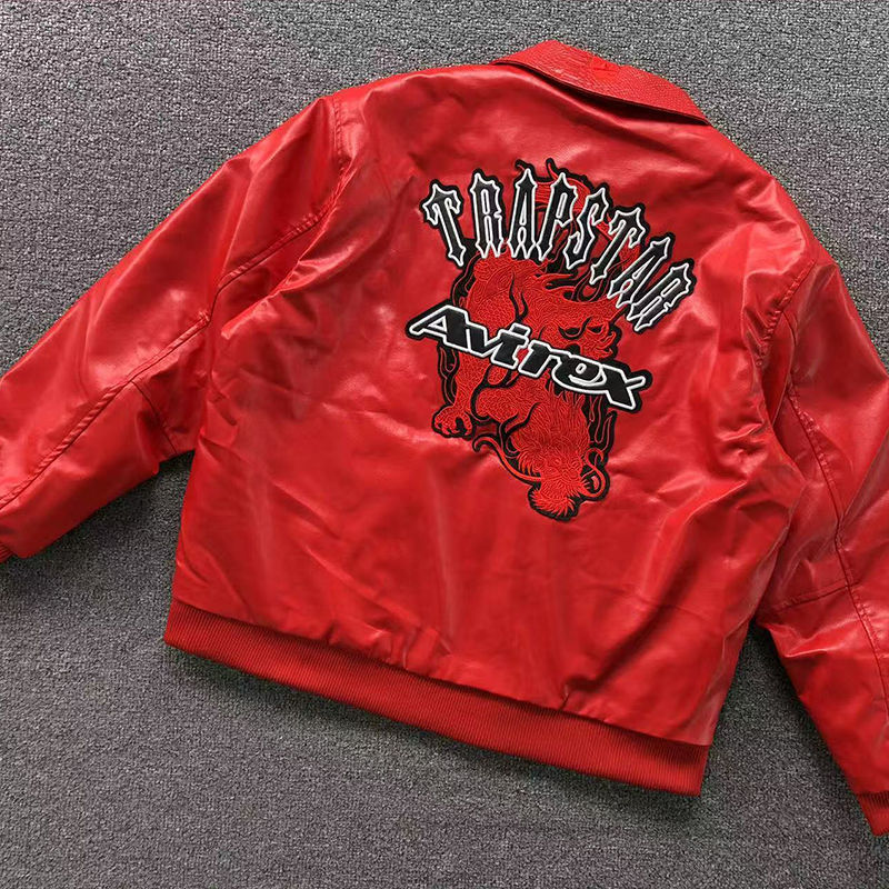 Trapstar x Avirex Leather Jacket