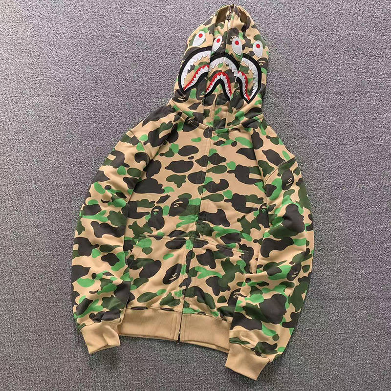 BAPE 1st Camo Shark Full Zip Double Hoodie