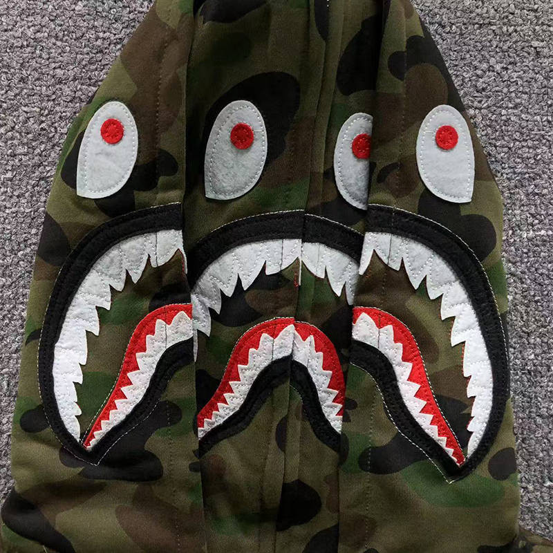 BAPE 1st Camo Shark Full Zip Double Hoodie