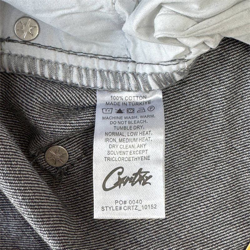 Corteiz Work Pants Crtz Embossed C Star Denim Jeans