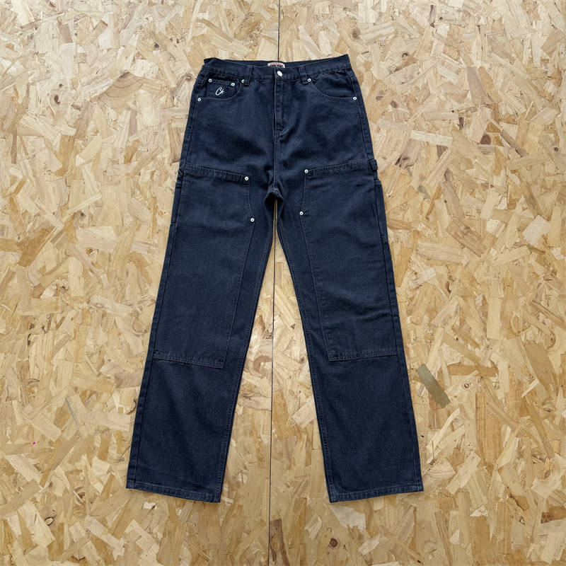 Corteiz Work Pants Crtz Embossed C Star Denim Jeans