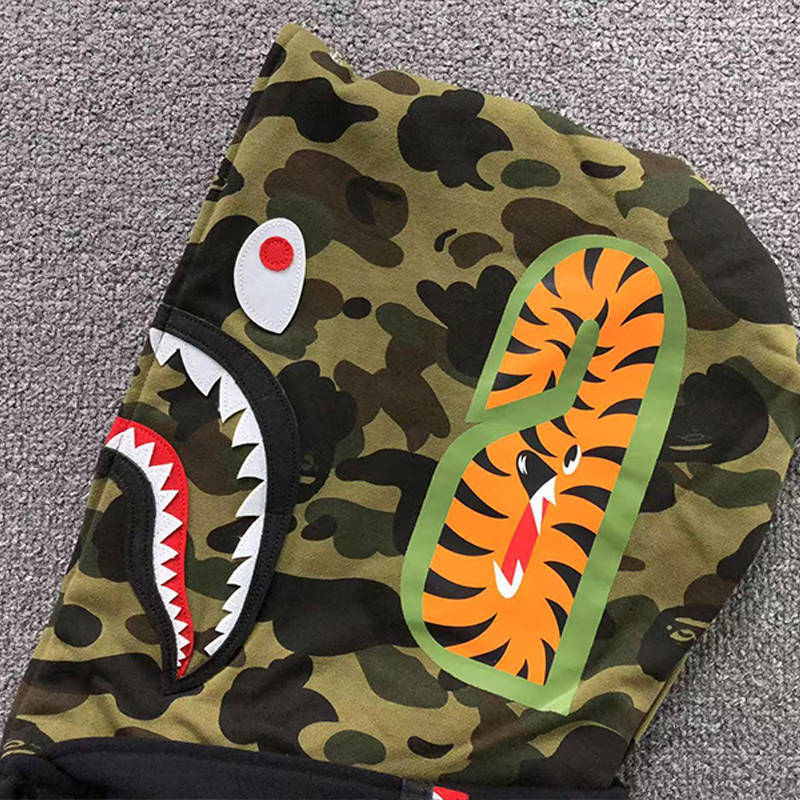 BAPE 1st Camo Shark Full Zip Double Hoodie