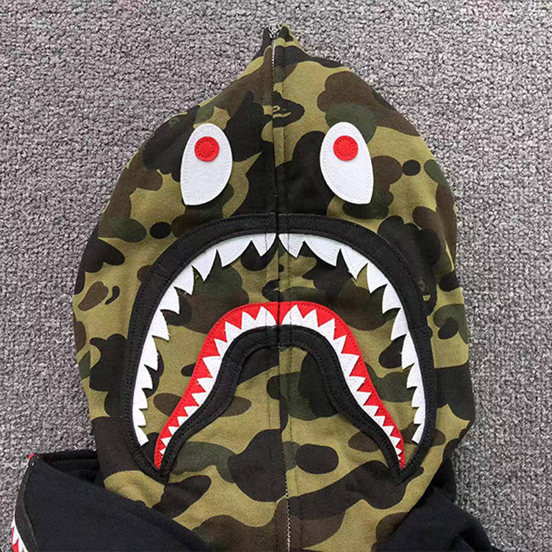 BAPE 1st Camo Shark Full Zip Double Hoodie