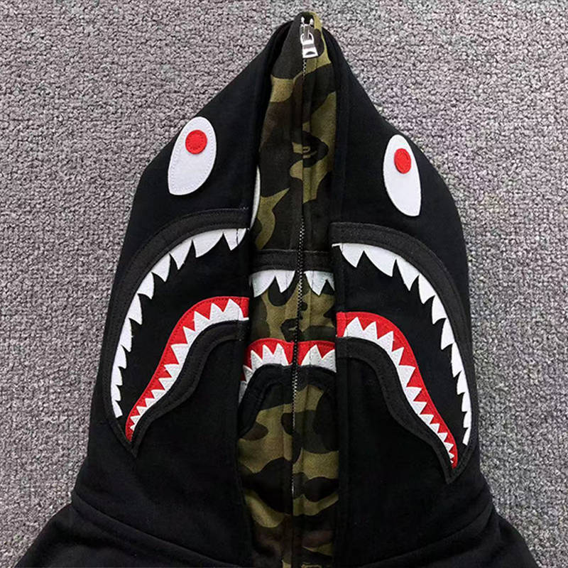 BAPE 1st Camo Shark Full Zip Double Hoodie