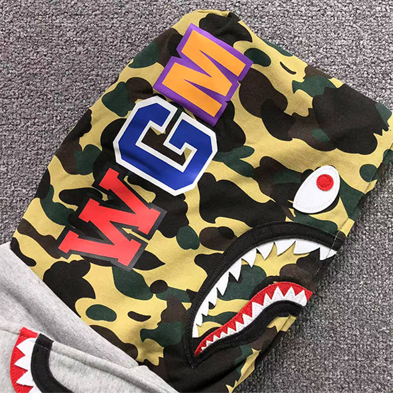 BAPE 1st Camo Shark Full Zip Double Hoodie