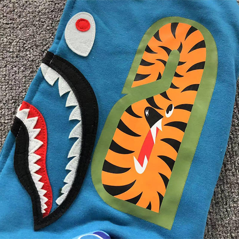 BAPE Big ABC Camo Shark Wide Full Zip Double Hoodie