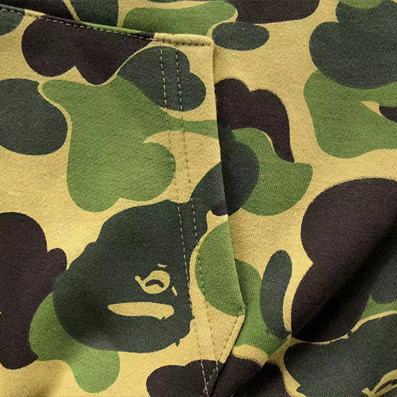 BAPE Big ABC Camo Shark Wide Full Zip Double Hoodie