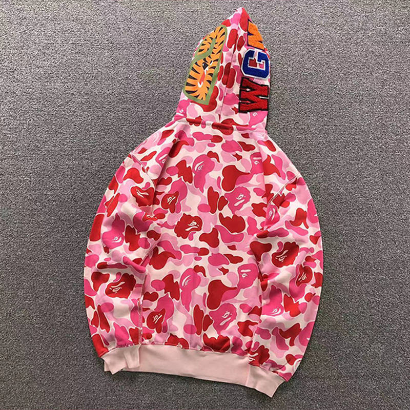 BAPE Big ABC Camo Shark Wide Full Zip Double Hoodie