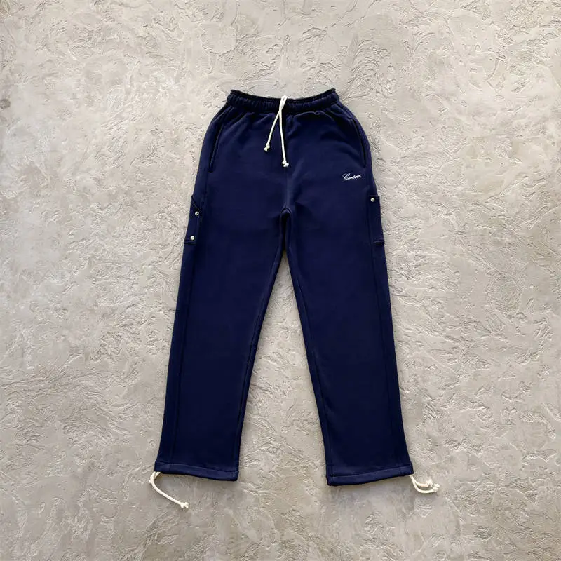Navy Corteiz Ardwear Work sweatpants with restrained front branding