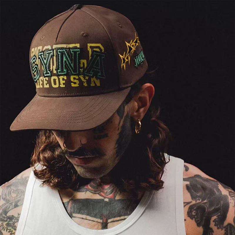 Syna World Star Cap Brown Wearing Effect