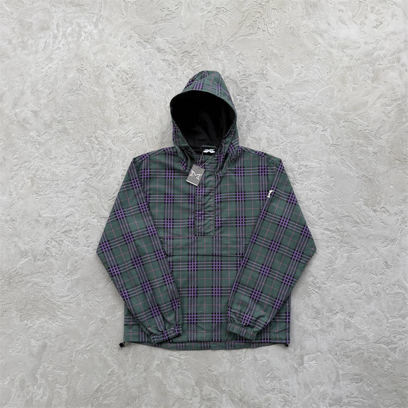 Mertra Asymmetrical plaid Jacket - Mixed Pattern Design