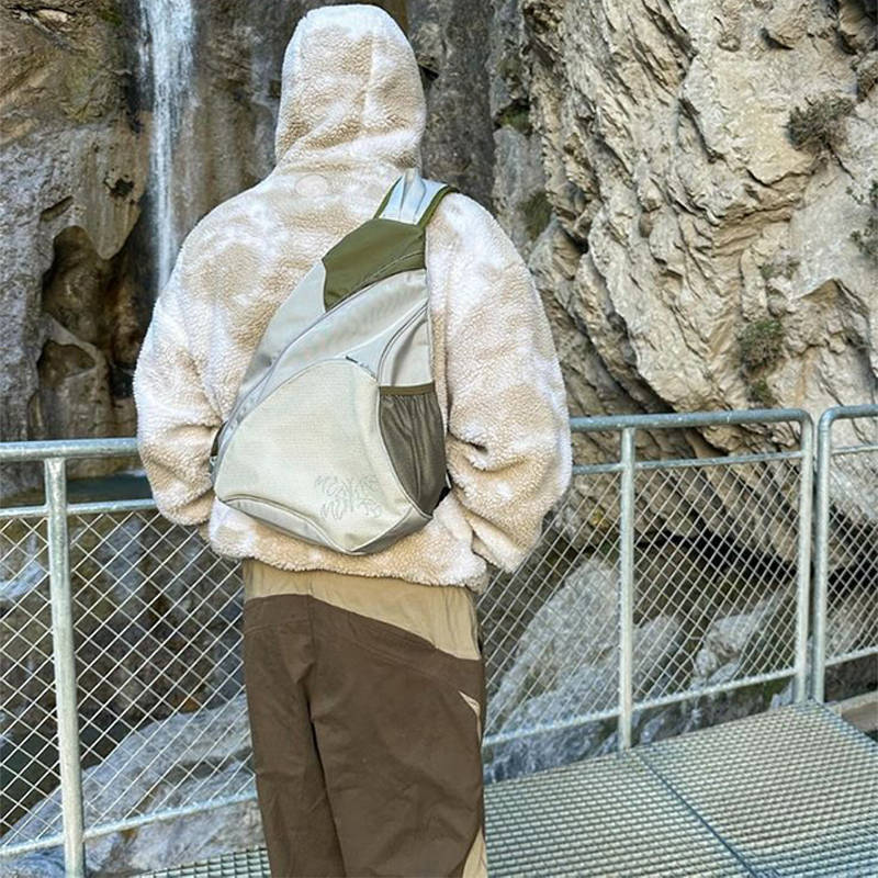 Mertra Stealth Sling Bag White Wearing Effect