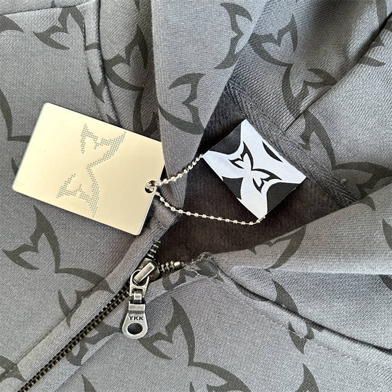 Mertra Monogram Zip Hoodie