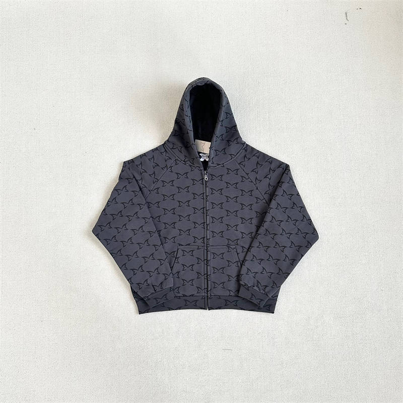 Mertra Monogram Zip Hoodie