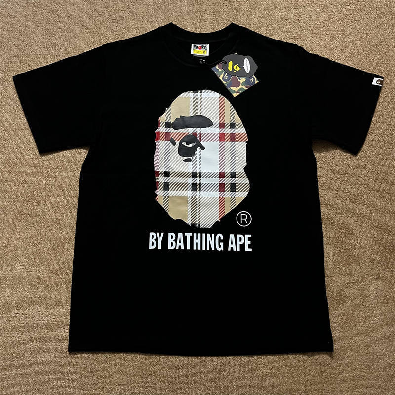 BAPE A Bathing Ape Check By Bathing Tee