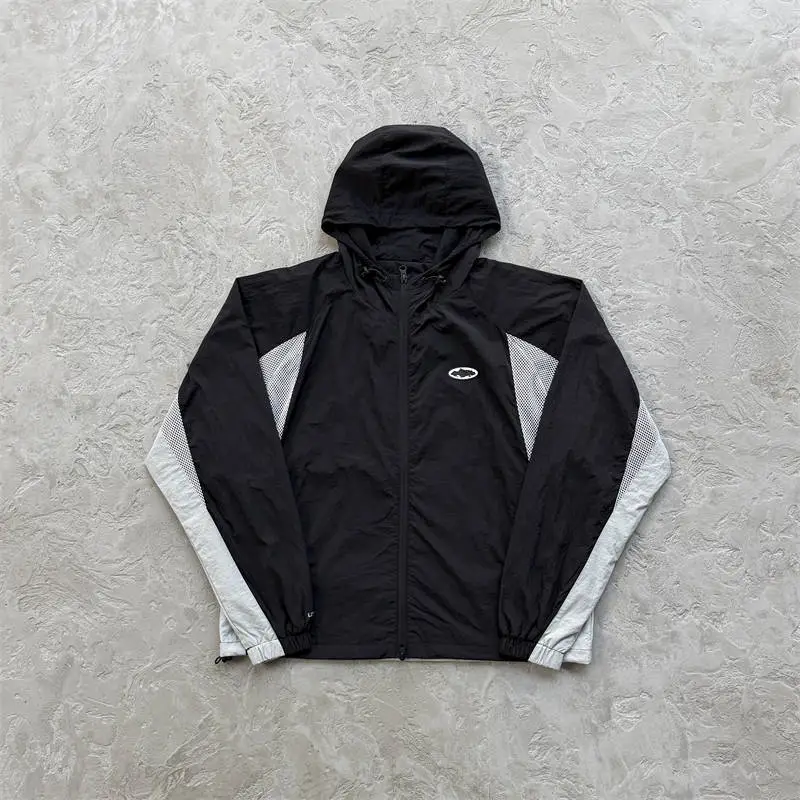 Corteiz Spring Jacket V2 black and white product view