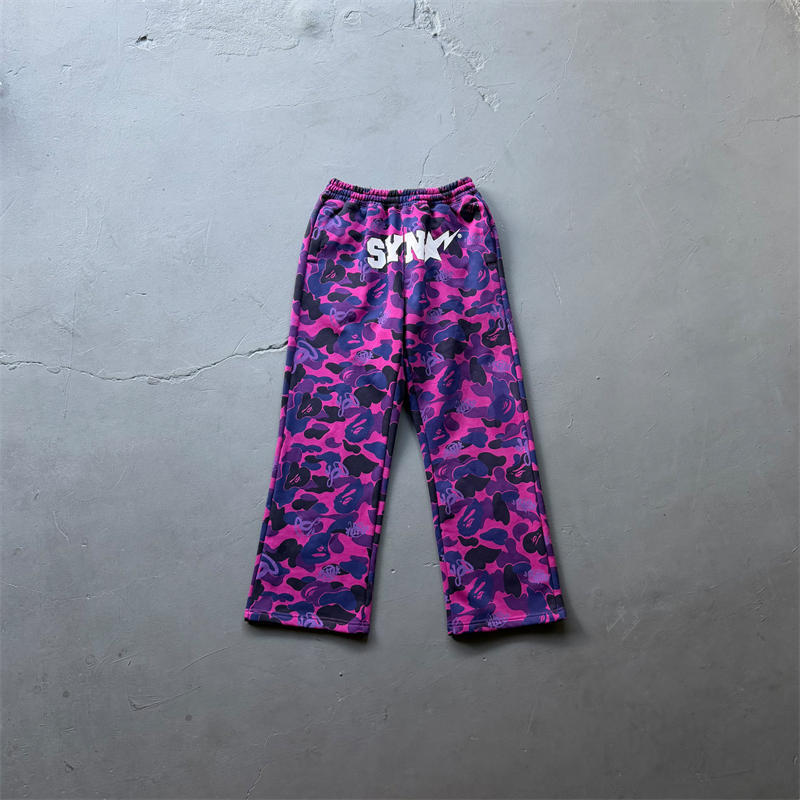Syna World X BAPE Spotify by Central Cee Shark Full Zip Hoodie and Camo Relaxed Fit Sweatpants