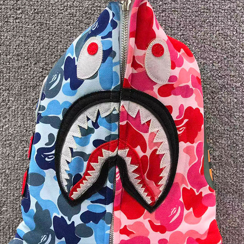 BAPE ABC Camo Crazy Shark Full Zip Hoodie