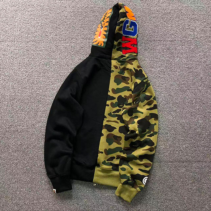 BAPE 1st Camo Half and Half Full Zip Hoodie