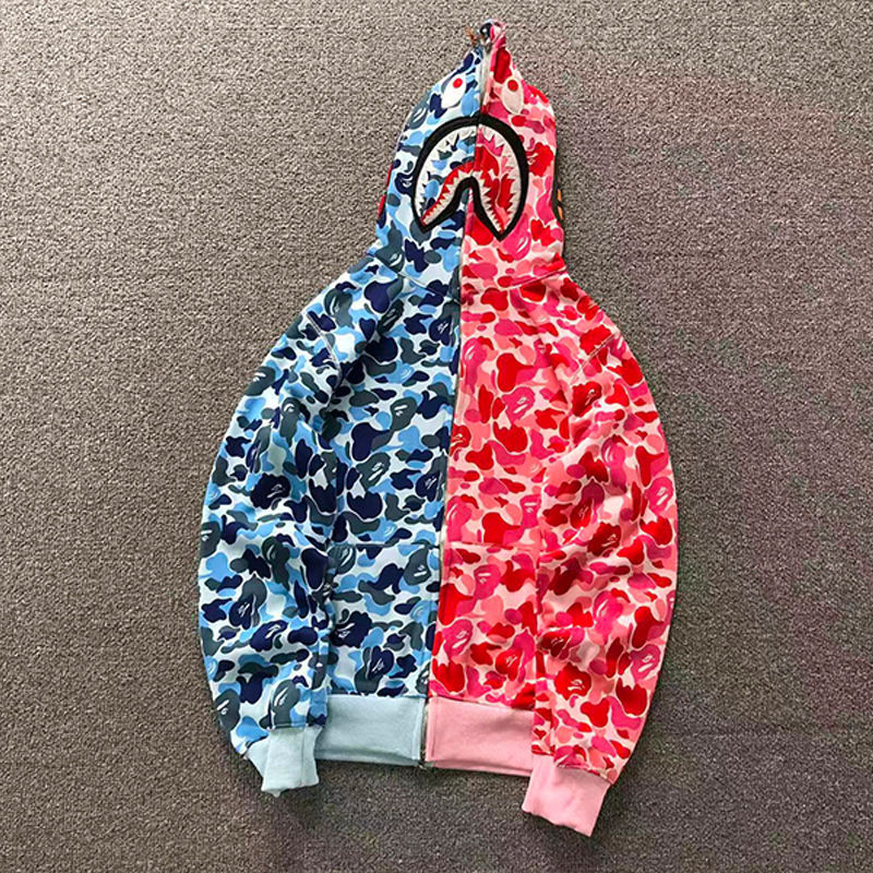 BAPE ABC Camo Crazy Shark Full Zip Hoodie