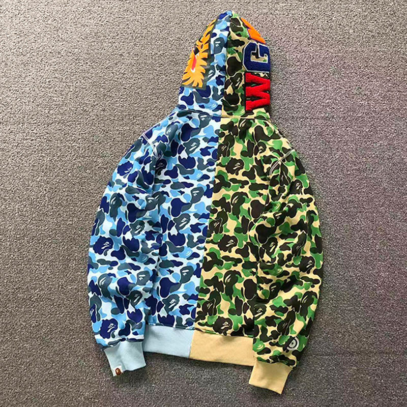 BAPE ABC Camo Crazy Shark Full Zip Hoodie