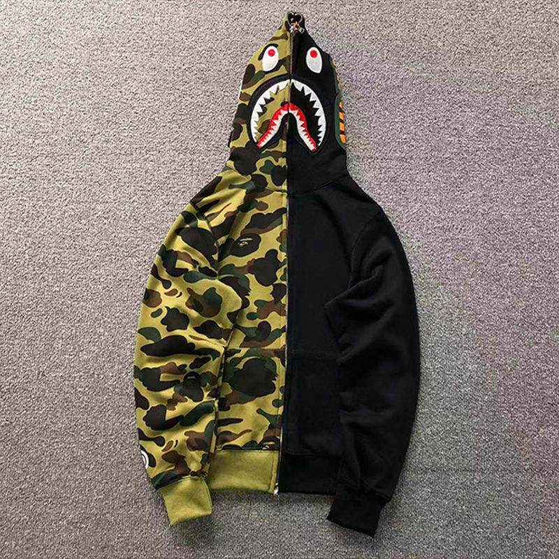 BAPE 1st Camo Half and Half Full Zip Hoodie
