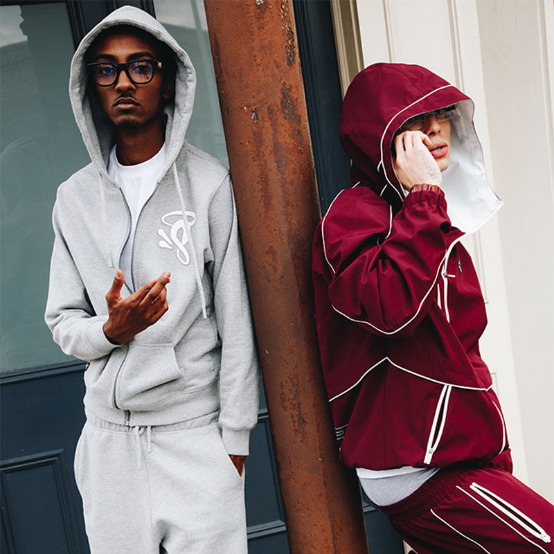 Syna World OG Hoodie and Jogger 2.0 Grey Wearing Effect