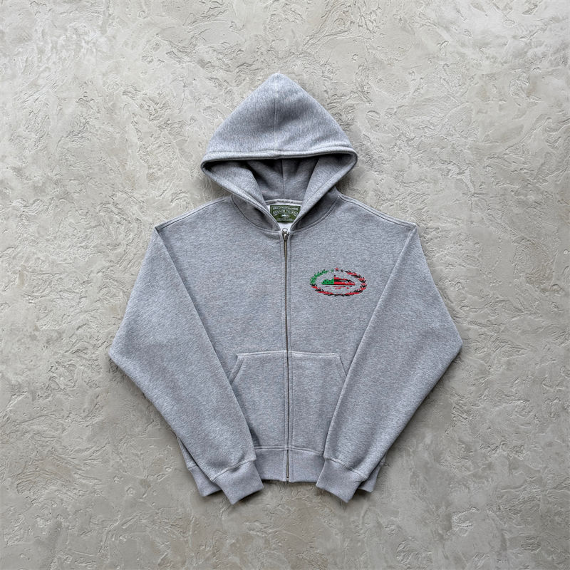 Corteiz x Denim Tears Cortears Royale Zip Hoodie and Open Hem Sweatpant