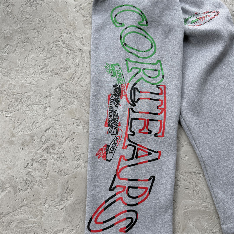 Corteiz x Denim Tears Cortears Royale Zip Hoodie and Open Hem Sweatpant