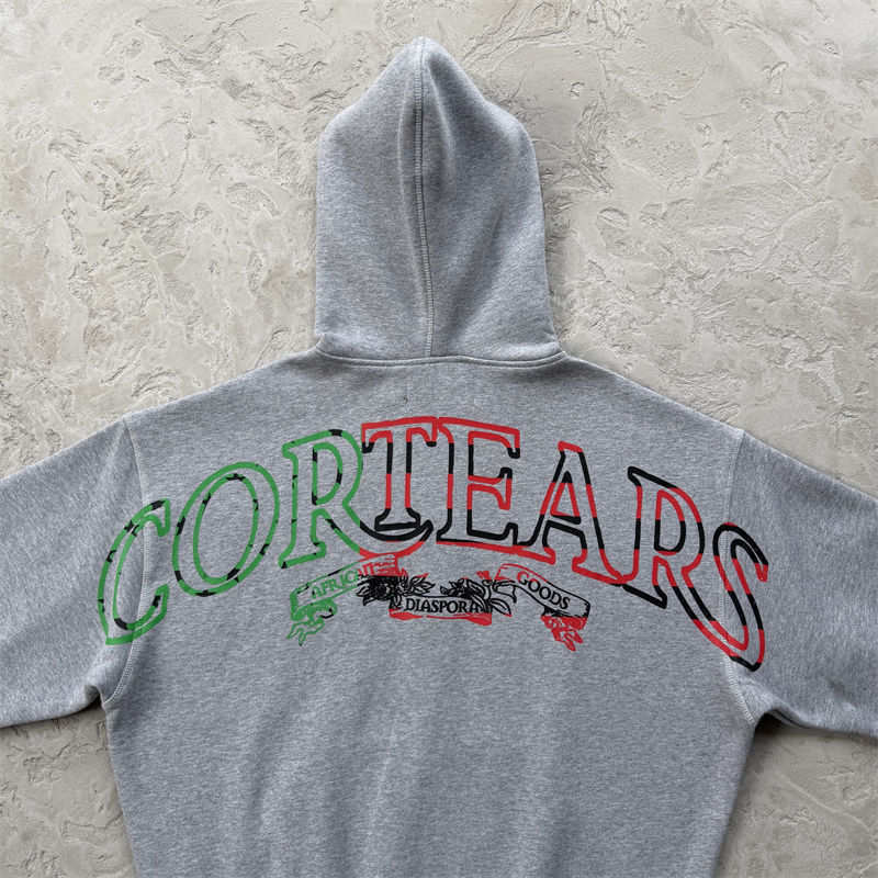 Corteiz x Denim Tears Cortears Royale Zip Hoodie and Open Hem Sweatpant