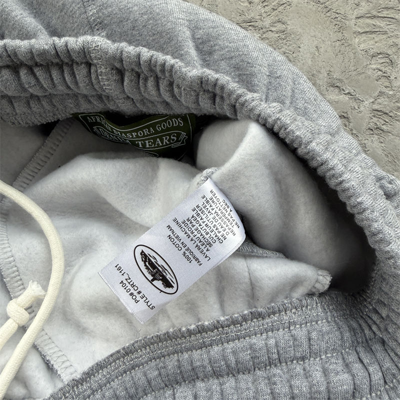 Corteiz x Denim Tears Cortears Royale Zip Hoodie and Open Hem Sweatpant