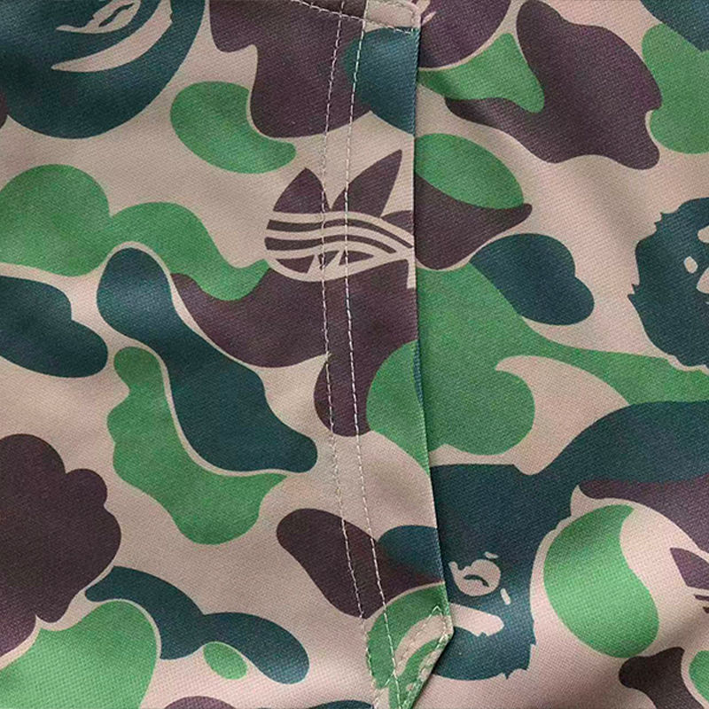 BAPE X ADIDAS Relaxed Fit Track Camo Shark Full Zip Hoodie