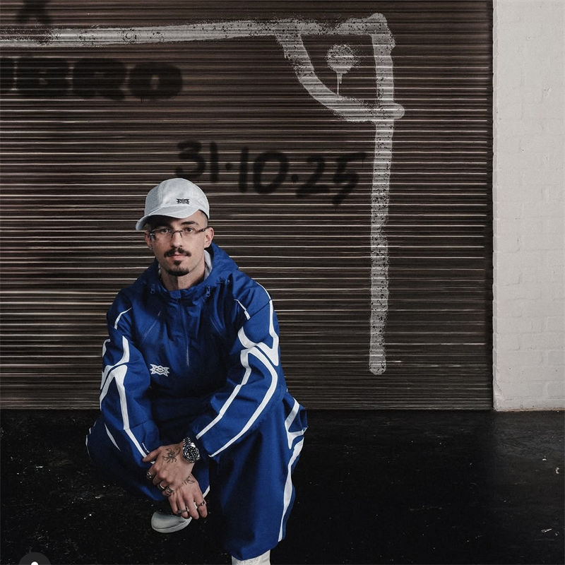 Mertra X Umbro Reflective Technical Cap White Wearing Effect