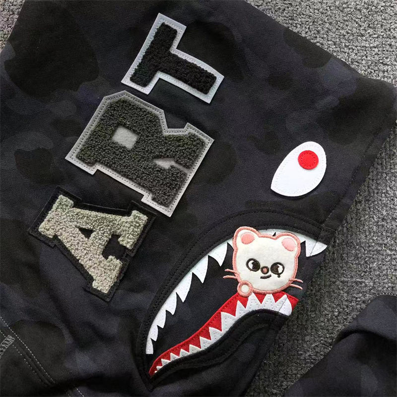 BAPE x Stray Kids Shark Full Zip Hoodie