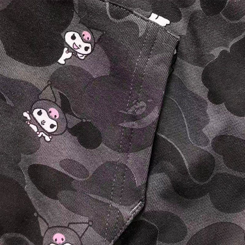 BAPE x Sanrio Characters Kuromi Camo Full Zip Hoodie