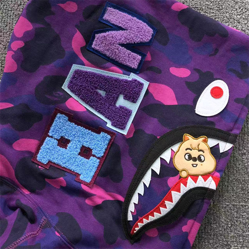 BAPE x Stray Kids Shark Full Zip Hoodie