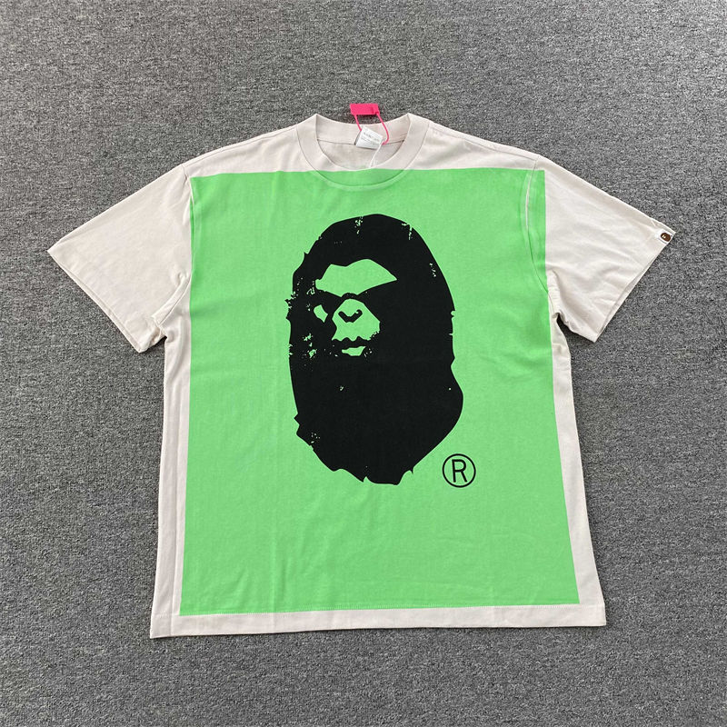 BAPE X SAINT MXXXXXX Mad Face Handprinting Tee