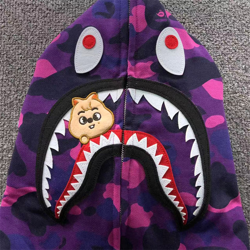 BAPE x Stray Kids Shark Full Zip Hoodie